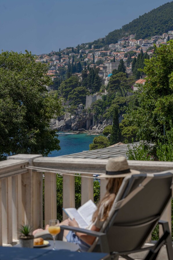 公寓, 2 間臥室, 露台, 海景 | 露台/庭院