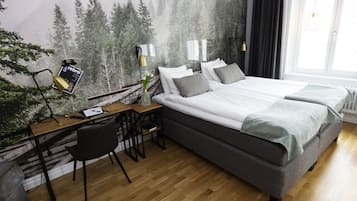 Soundproofing, WiFi, bed sheets, wheelchair access