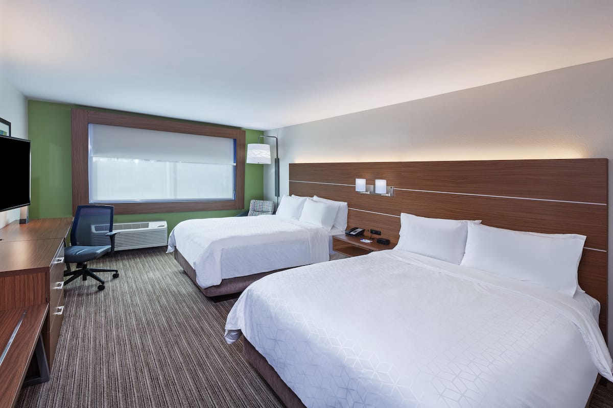 In-room safe, desk, laptop workspace, blackout curtains