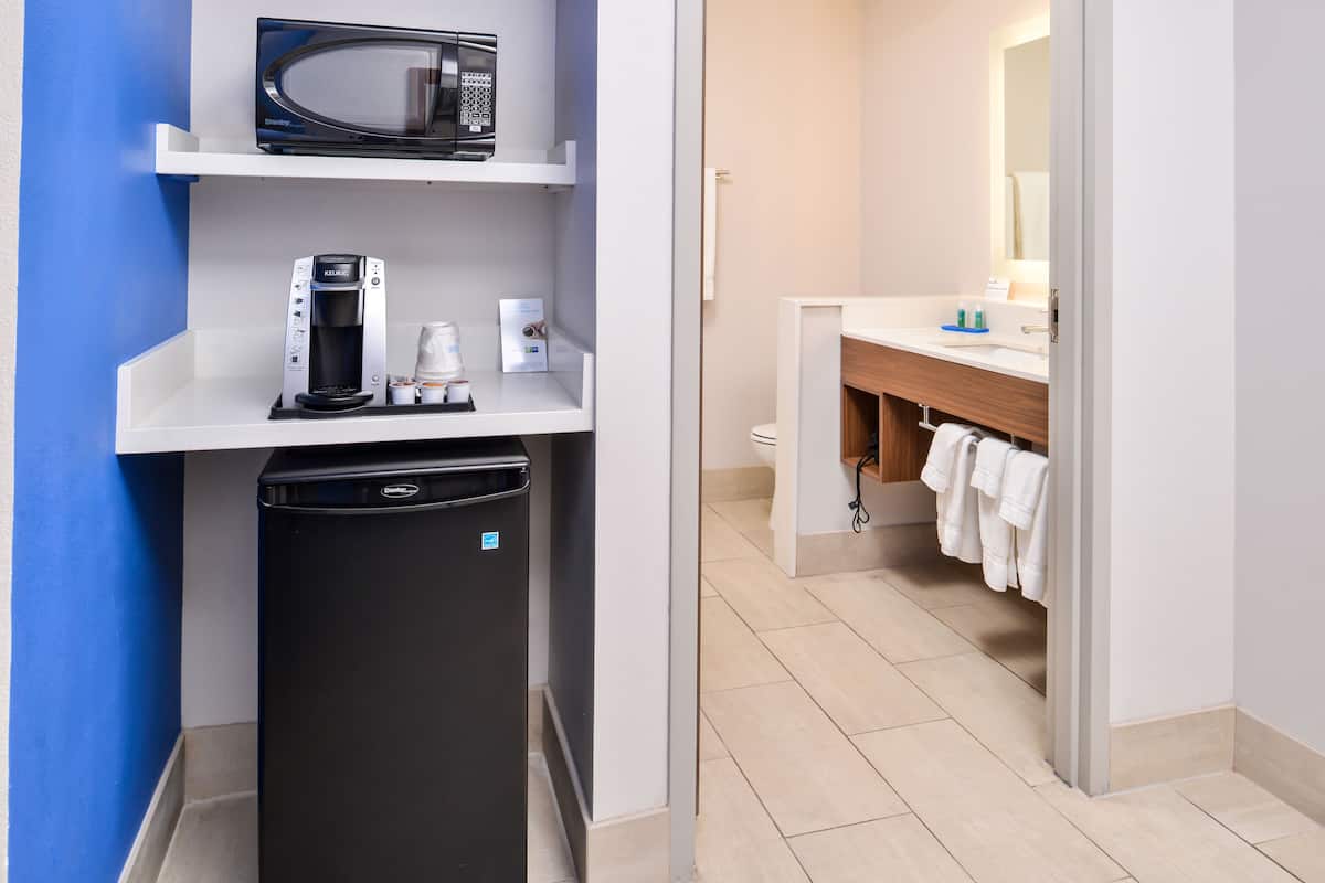 in-room safe, desk, blackout curtains, iron/ironing board