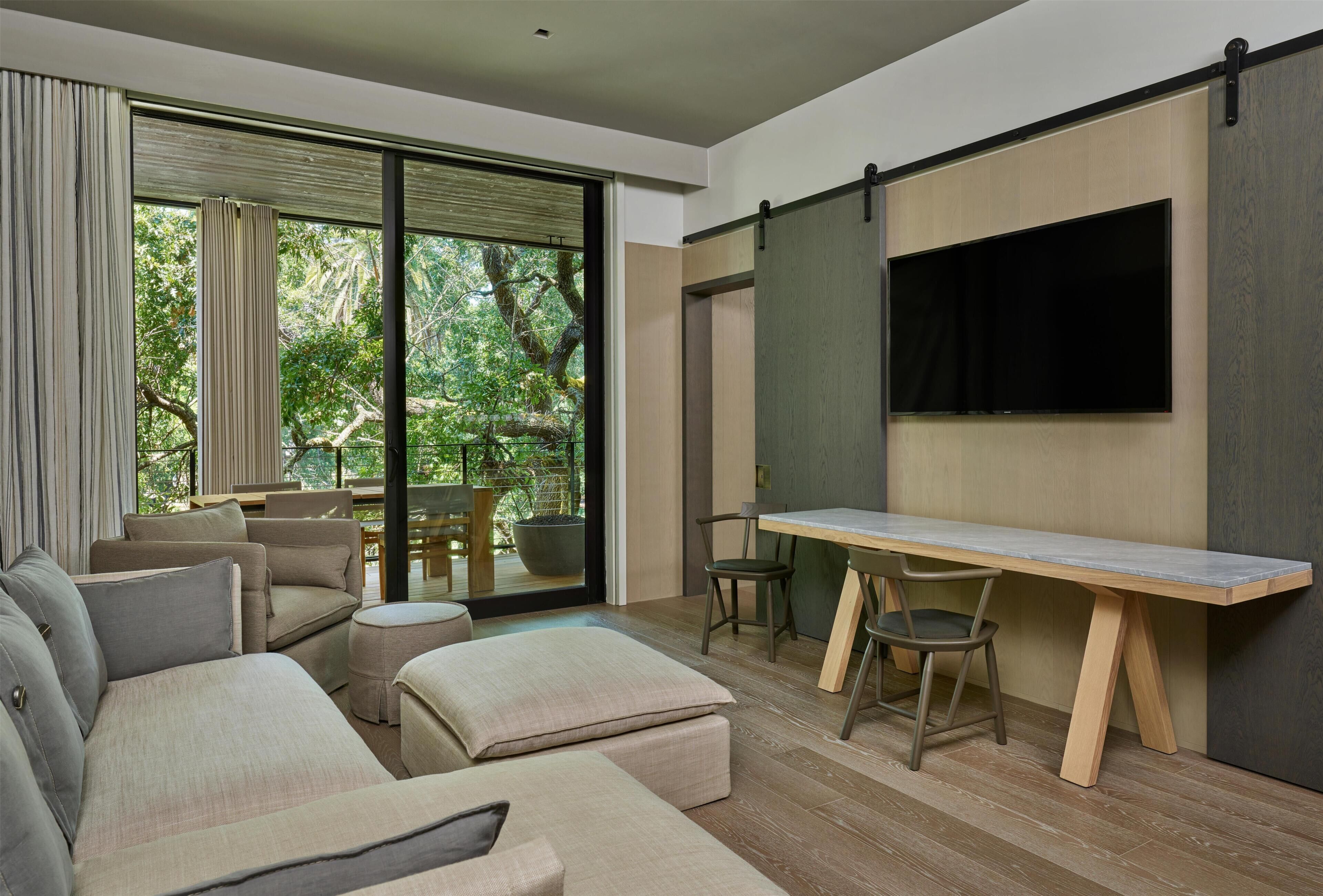Suite, 1 King Bed (Streamside) | Premium bedding, pillowtop beds, minibar, in-room safe