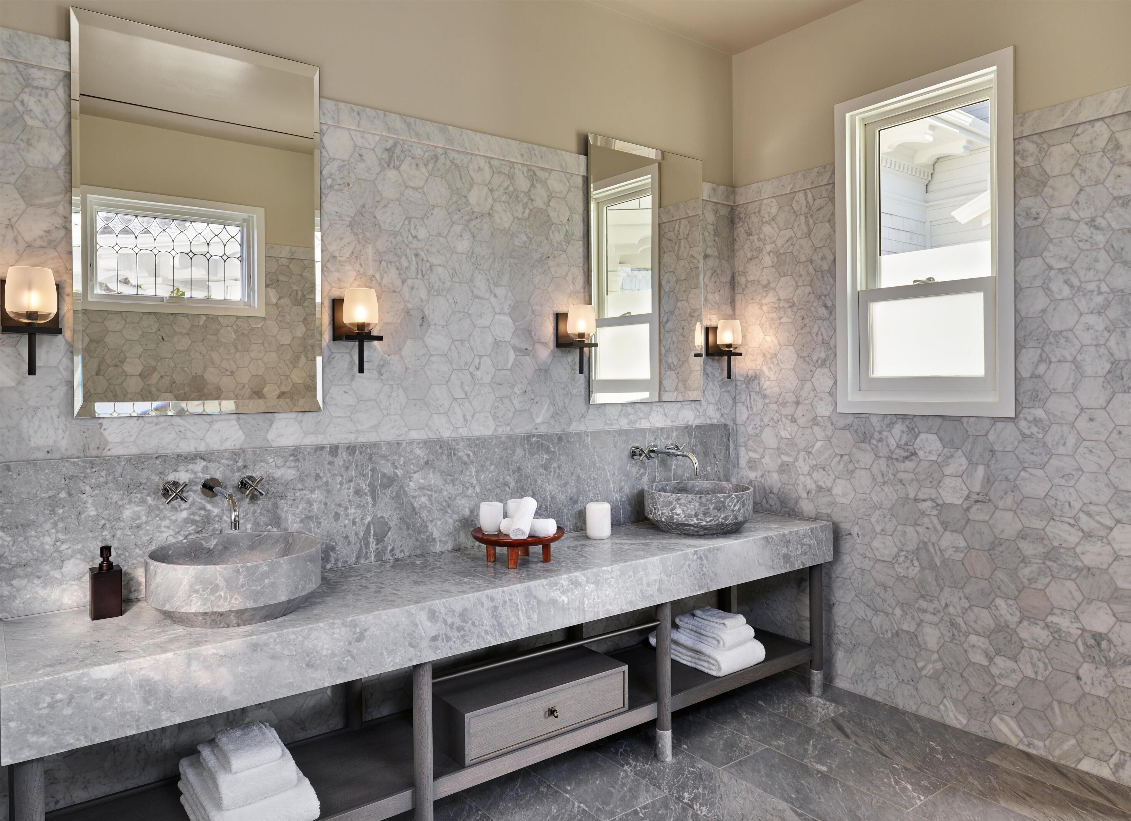 Suite, 1 King Bed (Bridgeview) | Bathroom | Shower, rainfall showerhead, designer toiletries, bathrobes