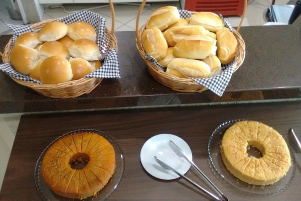 Café da manhã, almoço e jantar