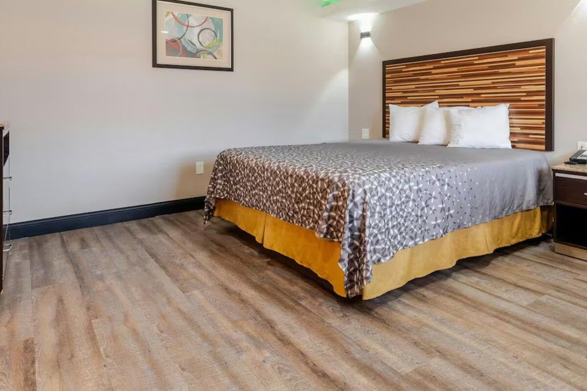 Premium bedding, memory-foam beds, desk, iron/ironing board