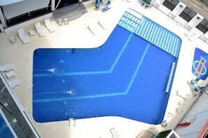 Indoor pool, outdoor pool