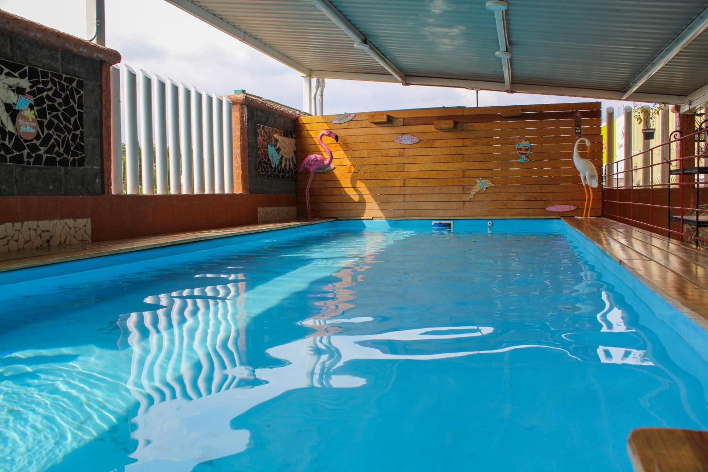 Indoor pool, outdoor pool