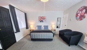 Iron/ironing board, free cots/infant beds, free WiFi