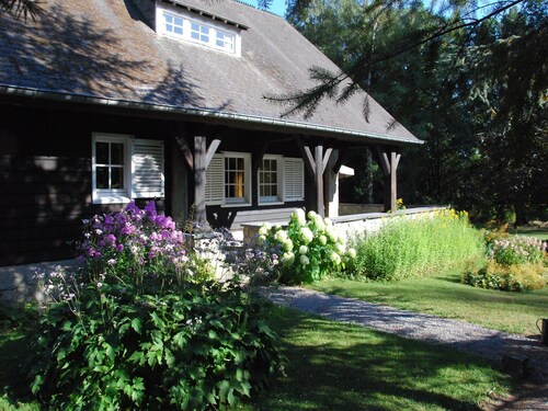 Large hunting lodge with enormous beautiful garden