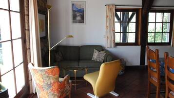 Télévision, cheminée, lecteur de DVD