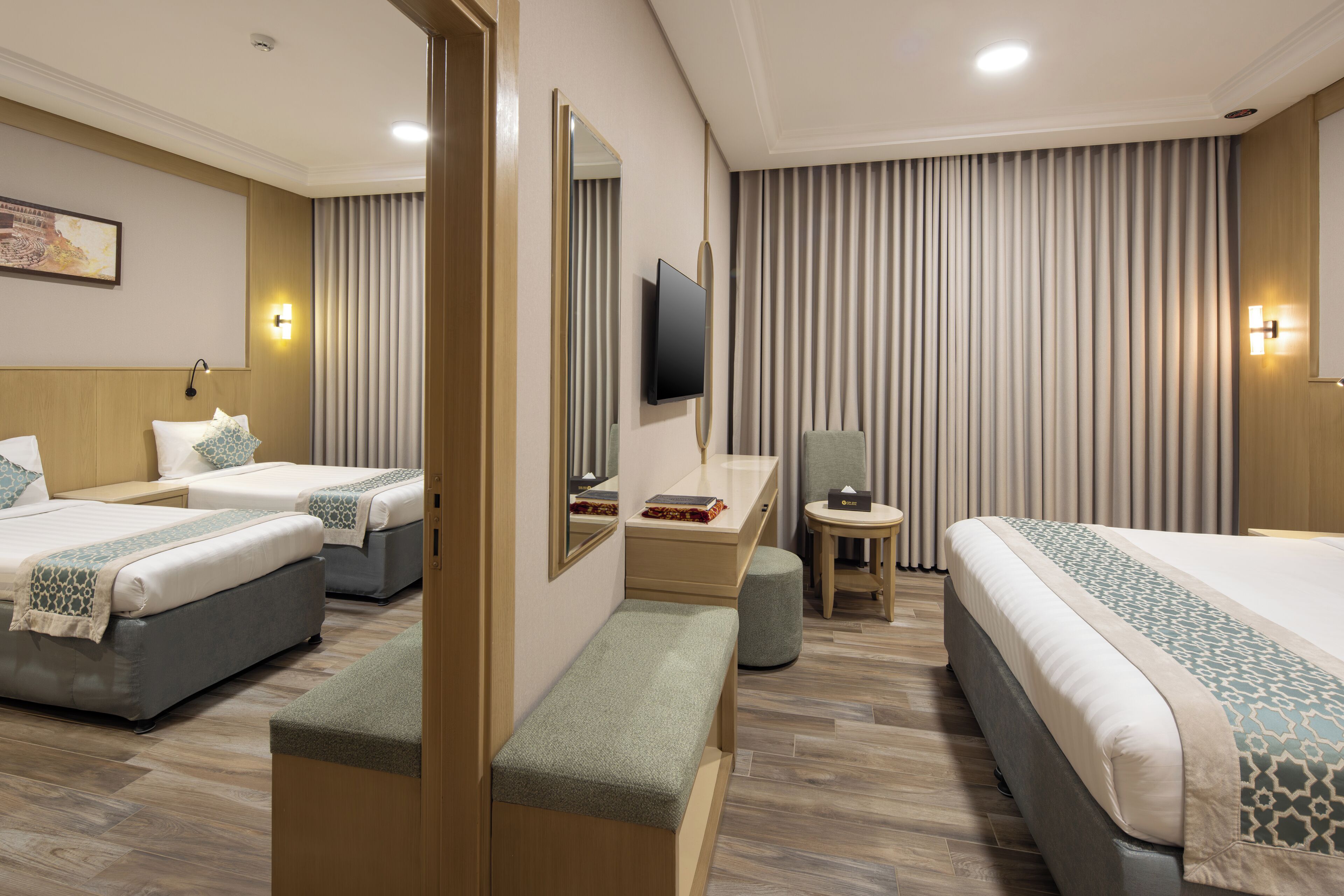 In-room safe, blackout drapes, soundproofing, iron/ironing board