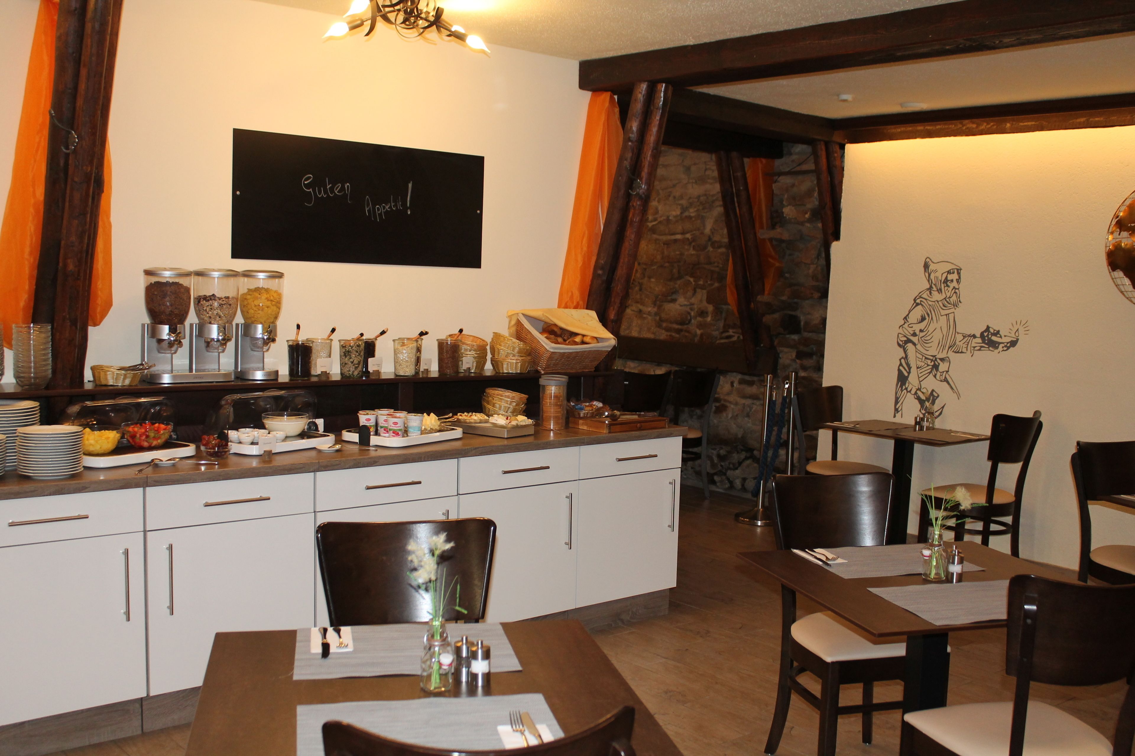 daily buffet breakfast (eur 14 per person)