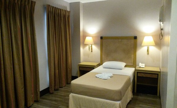 Habitación individual | Caja de seguridad en la habitación, escritorio y camas extra 