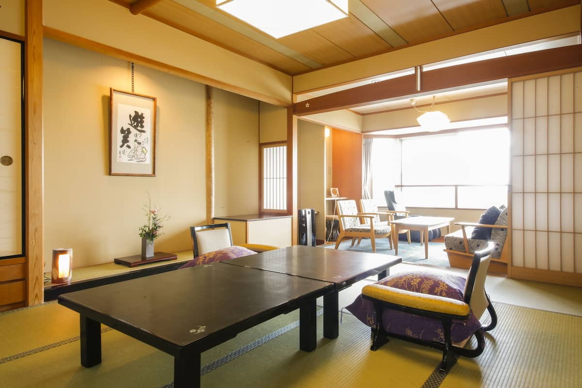 Chambre Tradition, vue mer (Japanese, Special, Open-Air Bath) | Coffres-forts dans les chambres, Wi-Fi gratuit, draps fournis