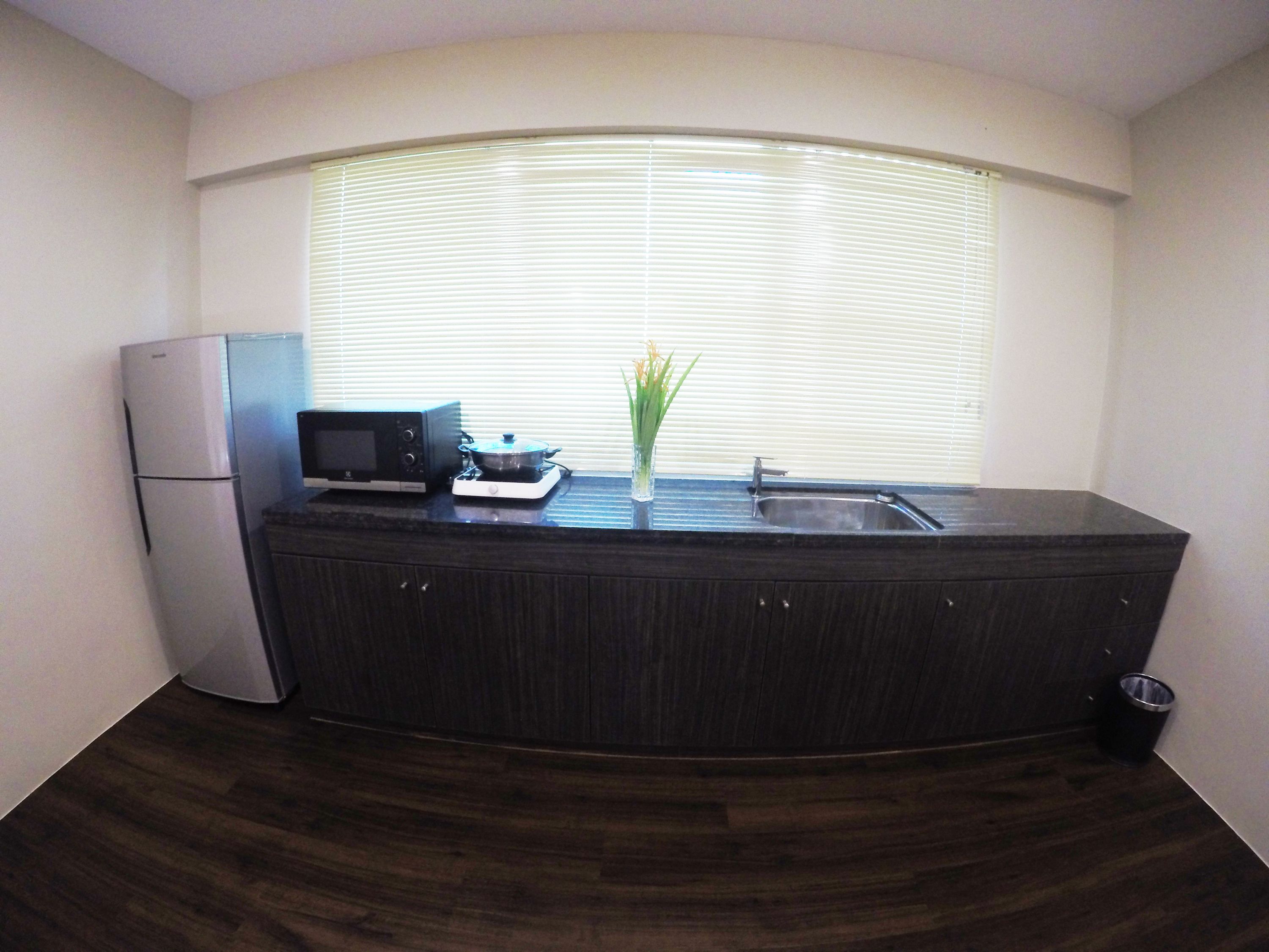 chalet double room | private kitchenette | fridge, coffee/tea maker, electric kettle