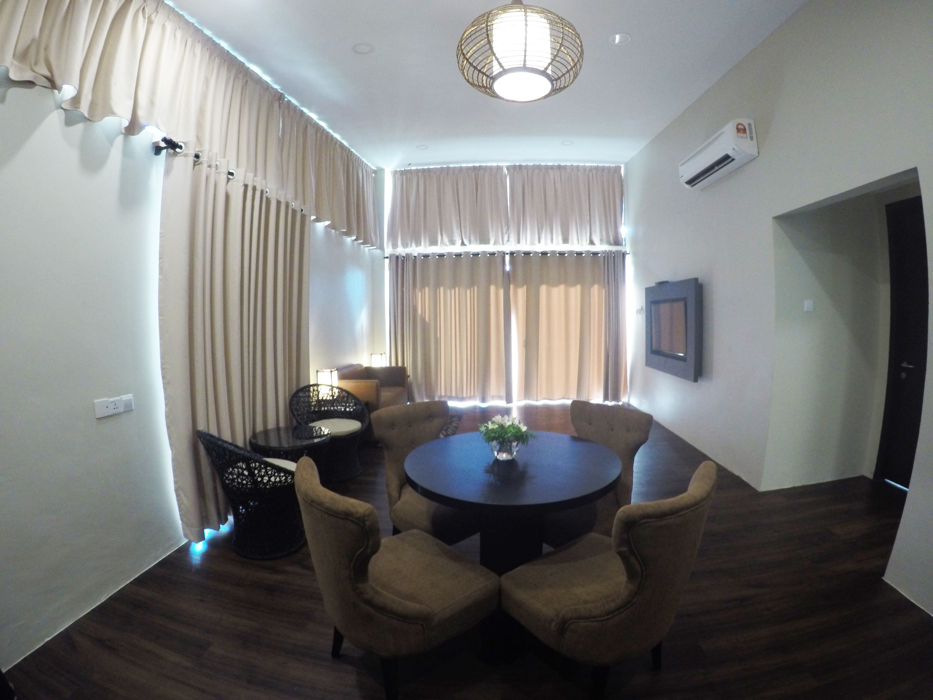 premium chalet | living room | lcd tv