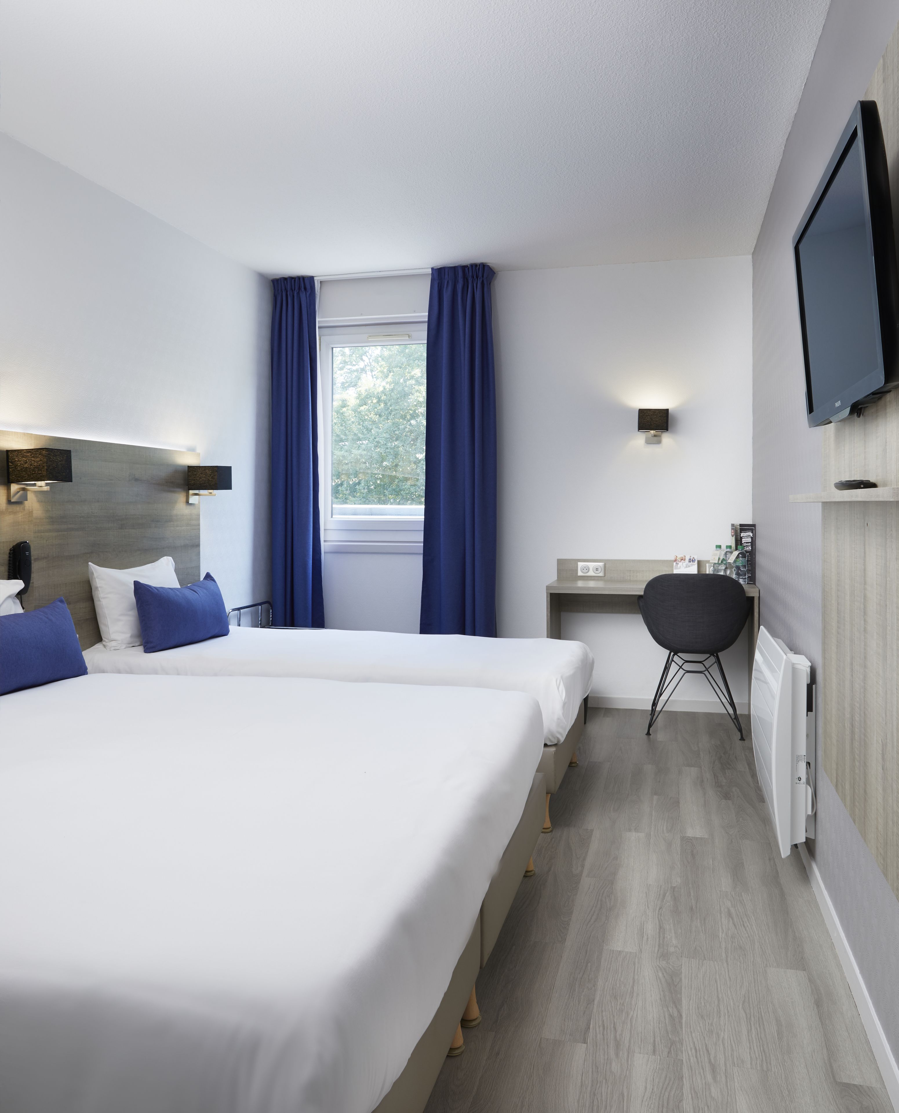 standard double non smoking | premium bedding, desk, blackout curtains, soundproofing