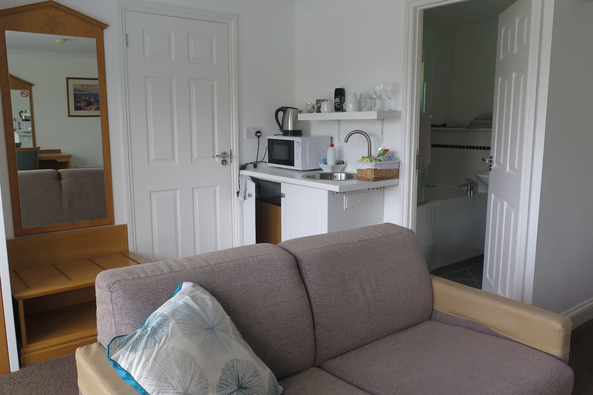 deluxe double room | private kitchenette | electric kettle