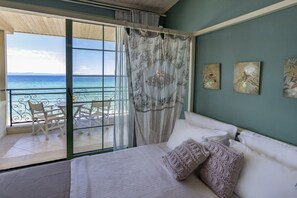 Double Room, Sea View | Peti besi dalam bilik, kalis bunyi, katil bayi/kot (percuma) 