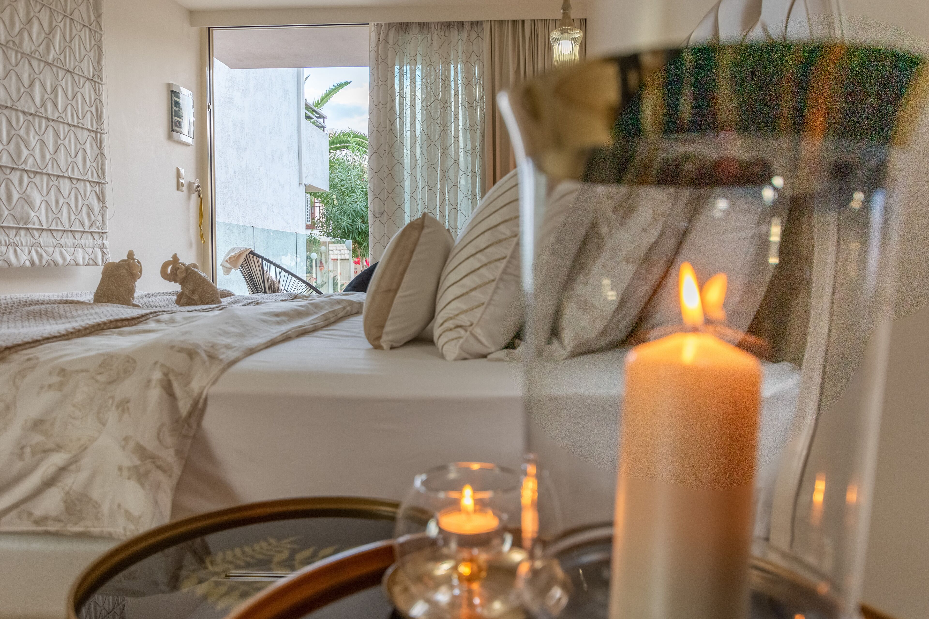 Junior-studiosuite - 1 queensize-seng - udsigt til have | Strygejern/strygebræt, gratis Wi-Fi, sengetøj