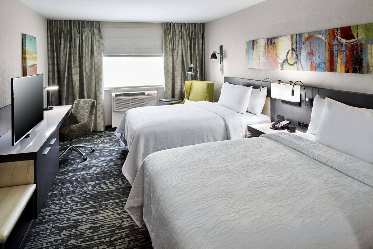 room, 2 queen beds, accessible, non smoking | hypo-allergenic bedding, in-room safe, desk, laptop workspace