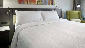 Hypo-allergenic bedding, in-room safe, desk, laptop workspace