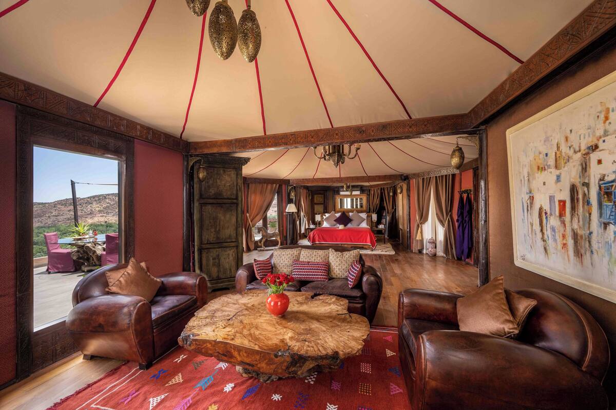 Rom (12 Asmoun Tent) | 1 soverom, italienske Frette-laken og sengetøy av topp kvalitet