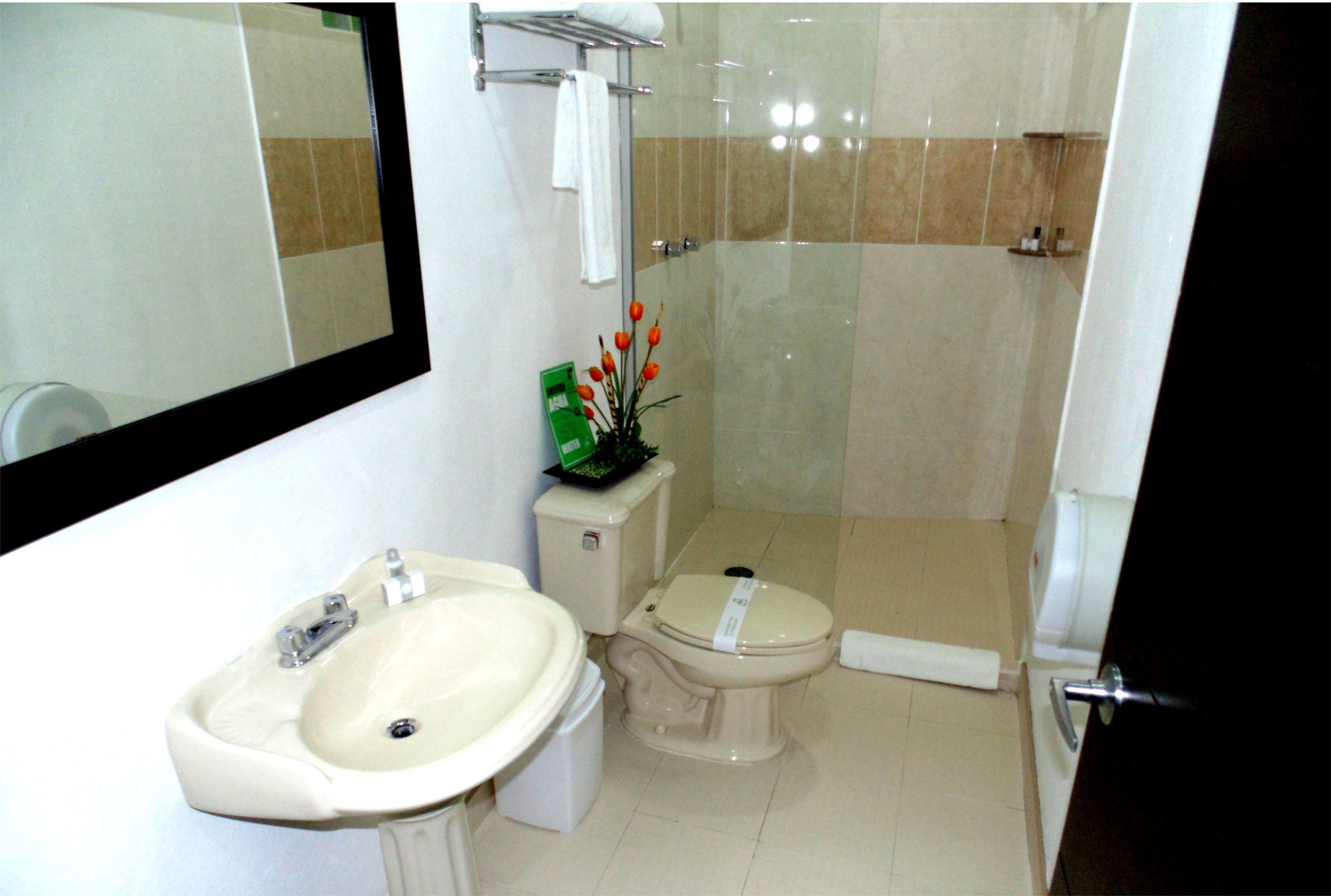 standard double room, 1 king bed | bathroom | shower, free toiletries, hair dryer, towels