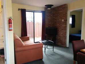 Standard Suite, 2 Bedrooms, Kitchen (Room 2) | Living room - The Pinewood - Adult Getaway by the Lake (Lambton Shores)