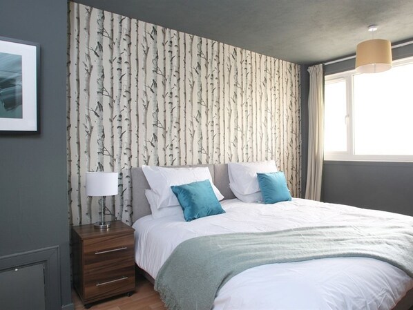 3 bedrooms, iron/ironing board, free WiFi, bed sheets - Southside Apartments (Glasgow)