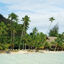 On the beach, scuba diving