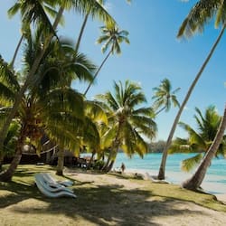 On the beach, scuba diving