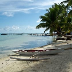 On the beach, scuba diving