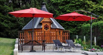 Séjour avec vue sur le lac à Vielsalm