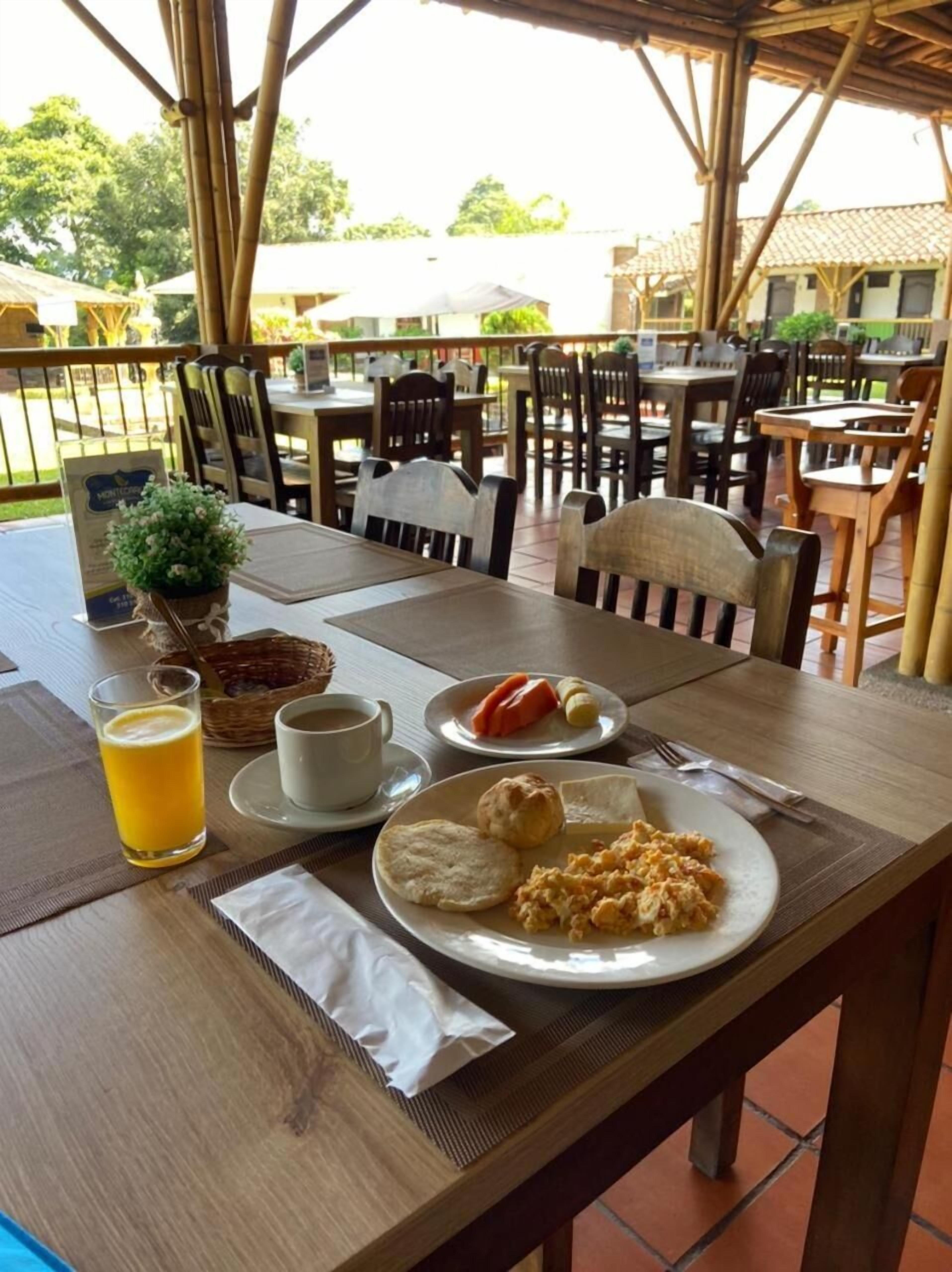 breakfast, lunch and dinner served