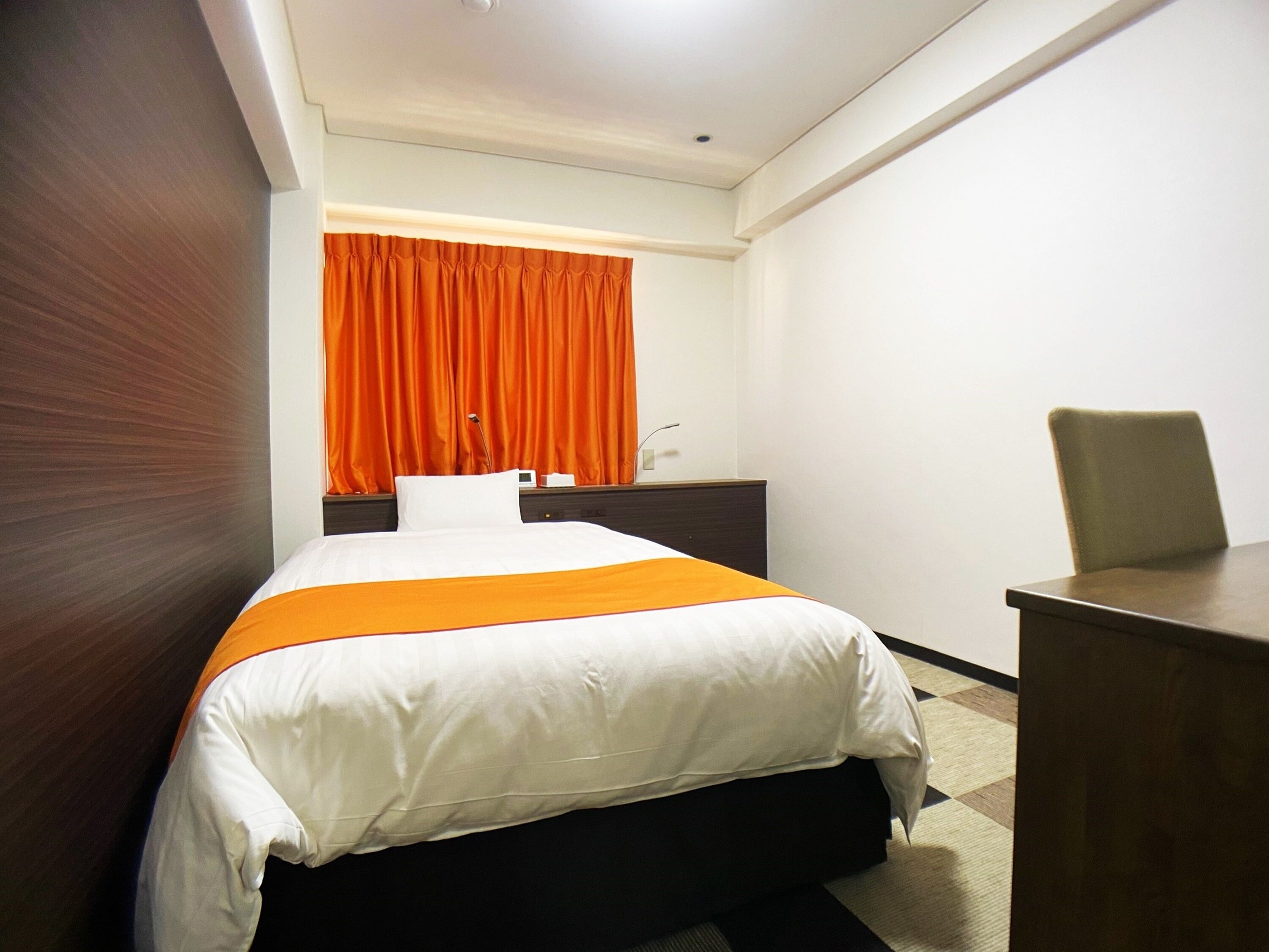 down duvets, desk, laptop workspace, blackout curtains