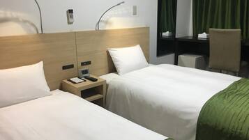 Standard Twin Room, 2 Twin Beds, Non Smoking | Down comforters, desk, laptop workspace, blackout drapes