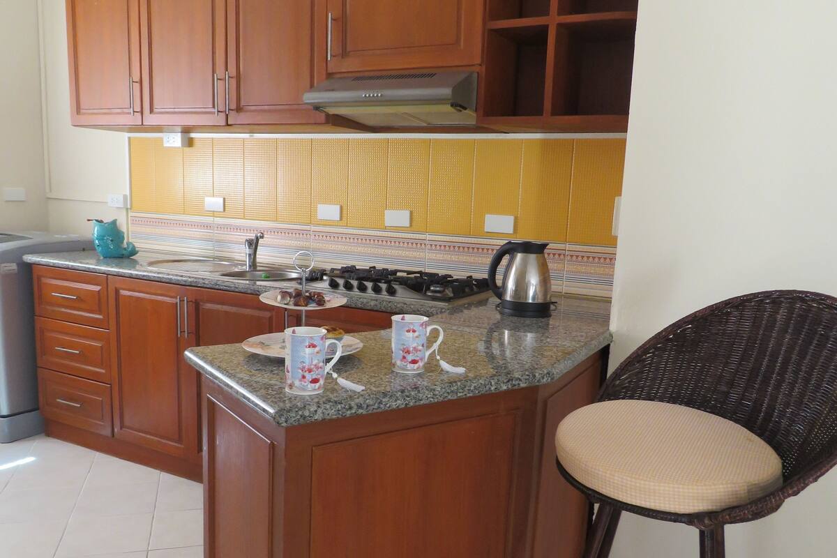 Grand  Villa  | Private kitchen | Coffee/tea maker, full-sized fridge, microwave, oven