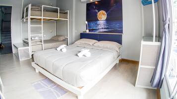 Private room with Private Bathroom for 4 | Bathroom | Shower, free toiletries, hair dryer, slippers