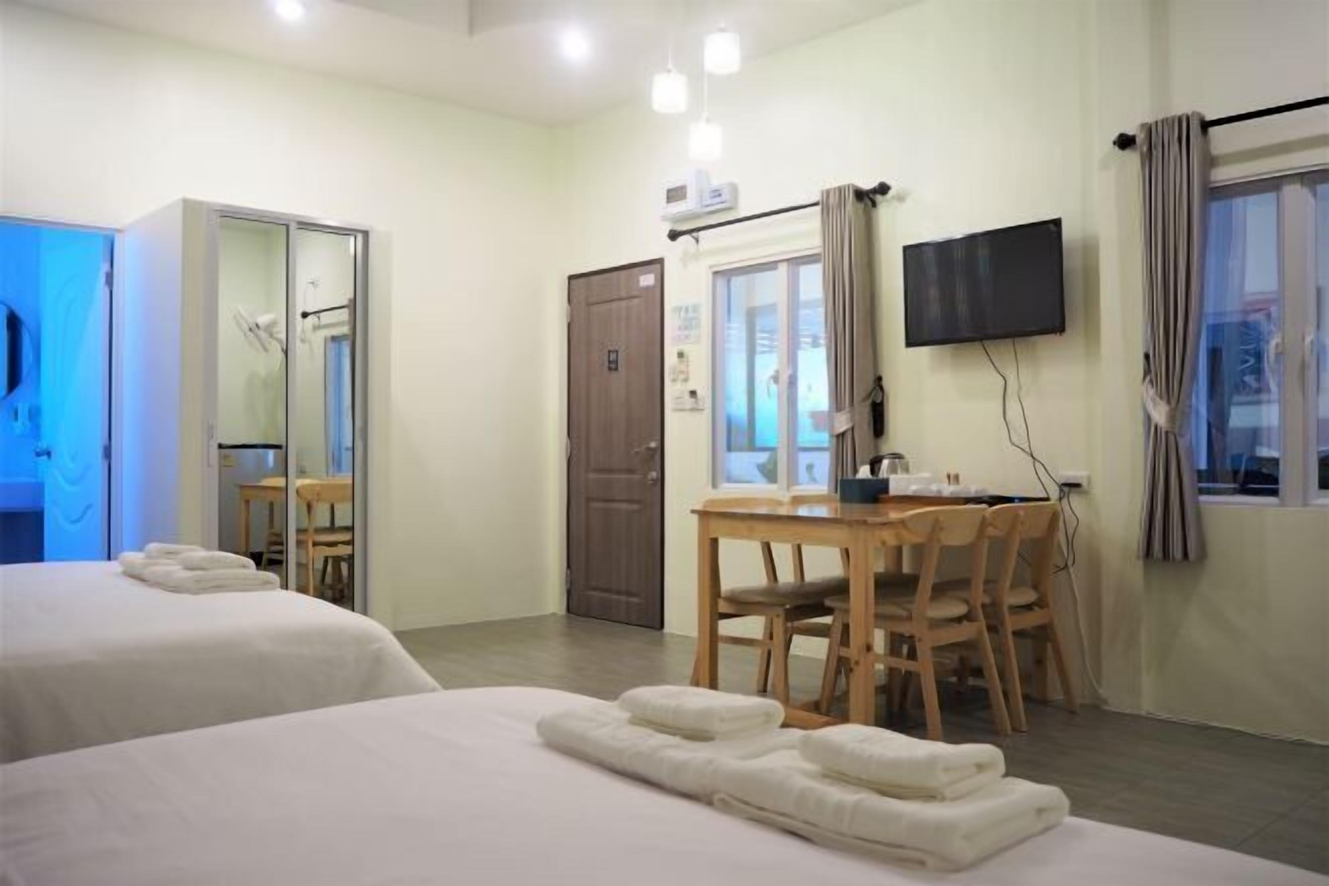 Free minibar items, in-room safe, desk, laptop workspace