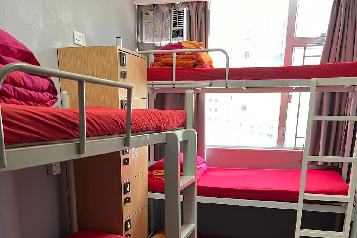 Blackout curtains, free WiFi, bed sheets