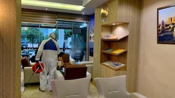 Sitteområde i lobbyen