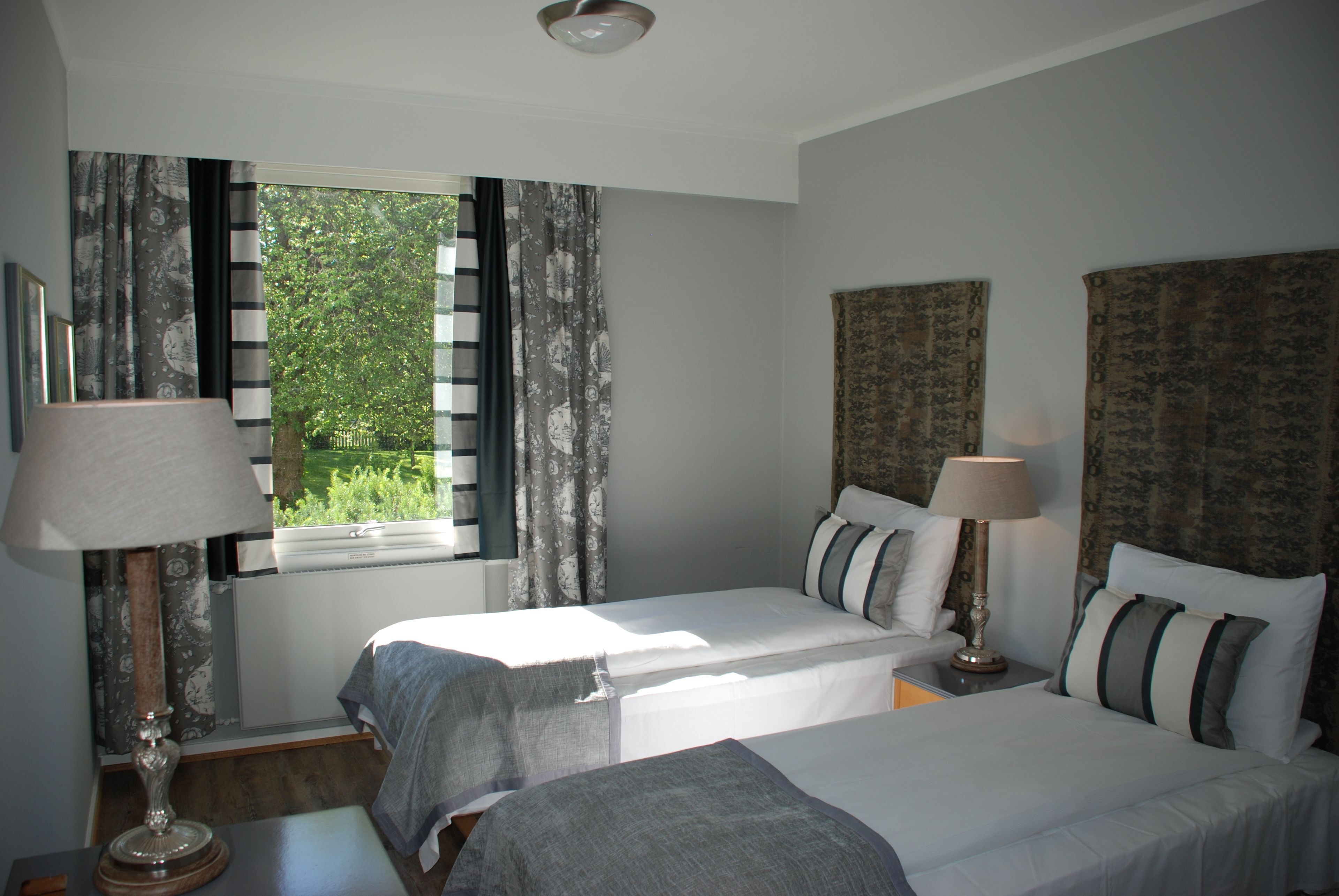 Pillow-top beds, desk, blackout curtains, free WiFi