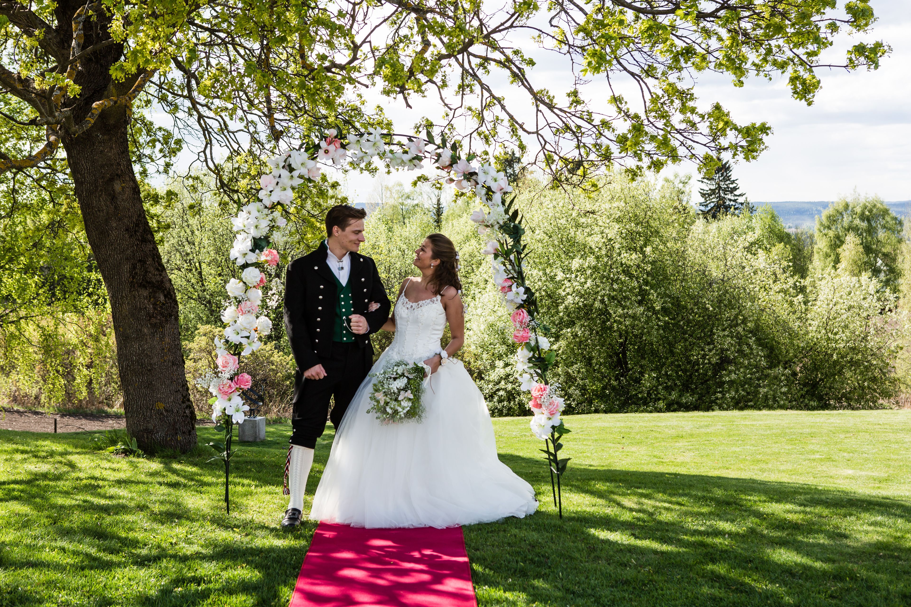 outdoor wedding area