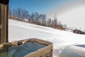 Apartment, 2 Bedrooms, Sea View (Kotabyggð 15, 601 Akureyri) | Terrace/patio - Viking Cottages and Apartments (Akureyri)