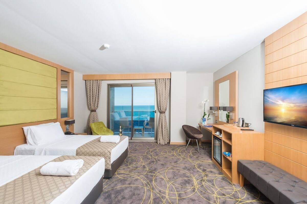 Chambre Double Standard, balcon, vue mer