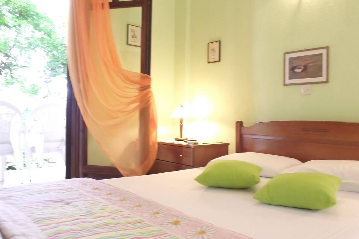 Studio | 1 bedroom, hypo-allergenic bedding, desk, iron/ironing board