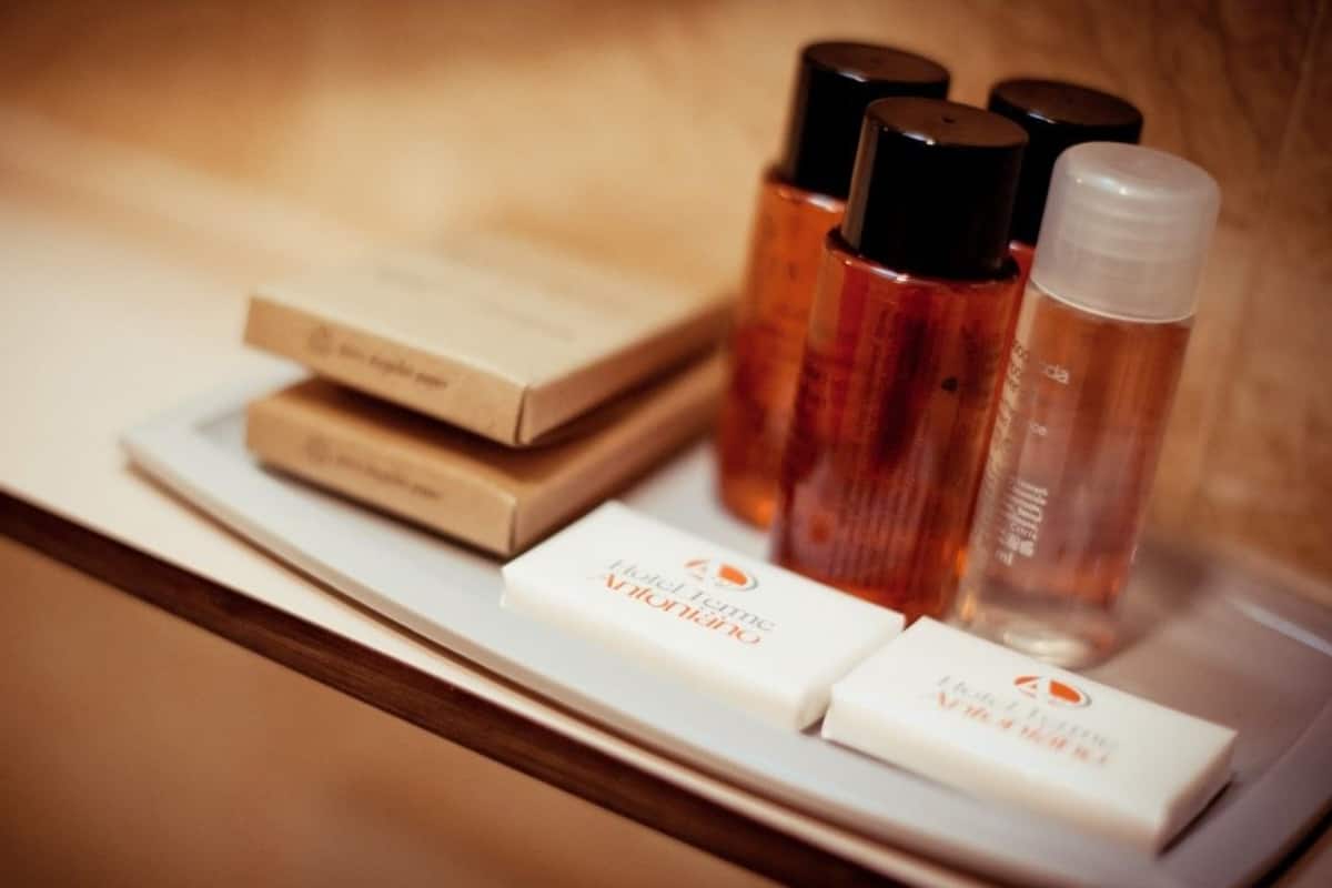 free toiletries, bathrobes, slippers, bidet