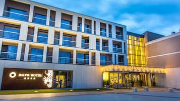 Front of property – evening/night