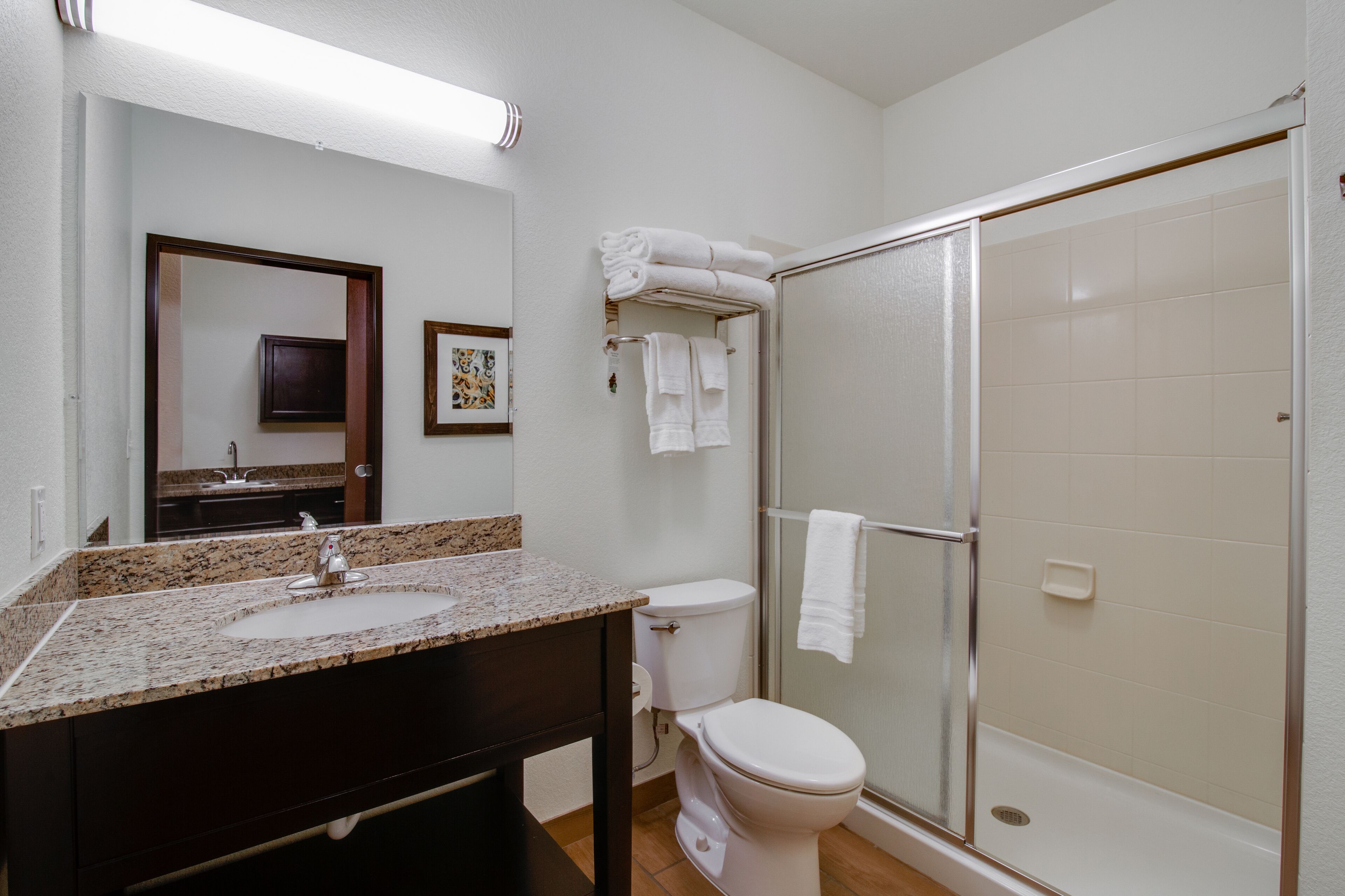 free toiletries, hair dryer, towels, soap