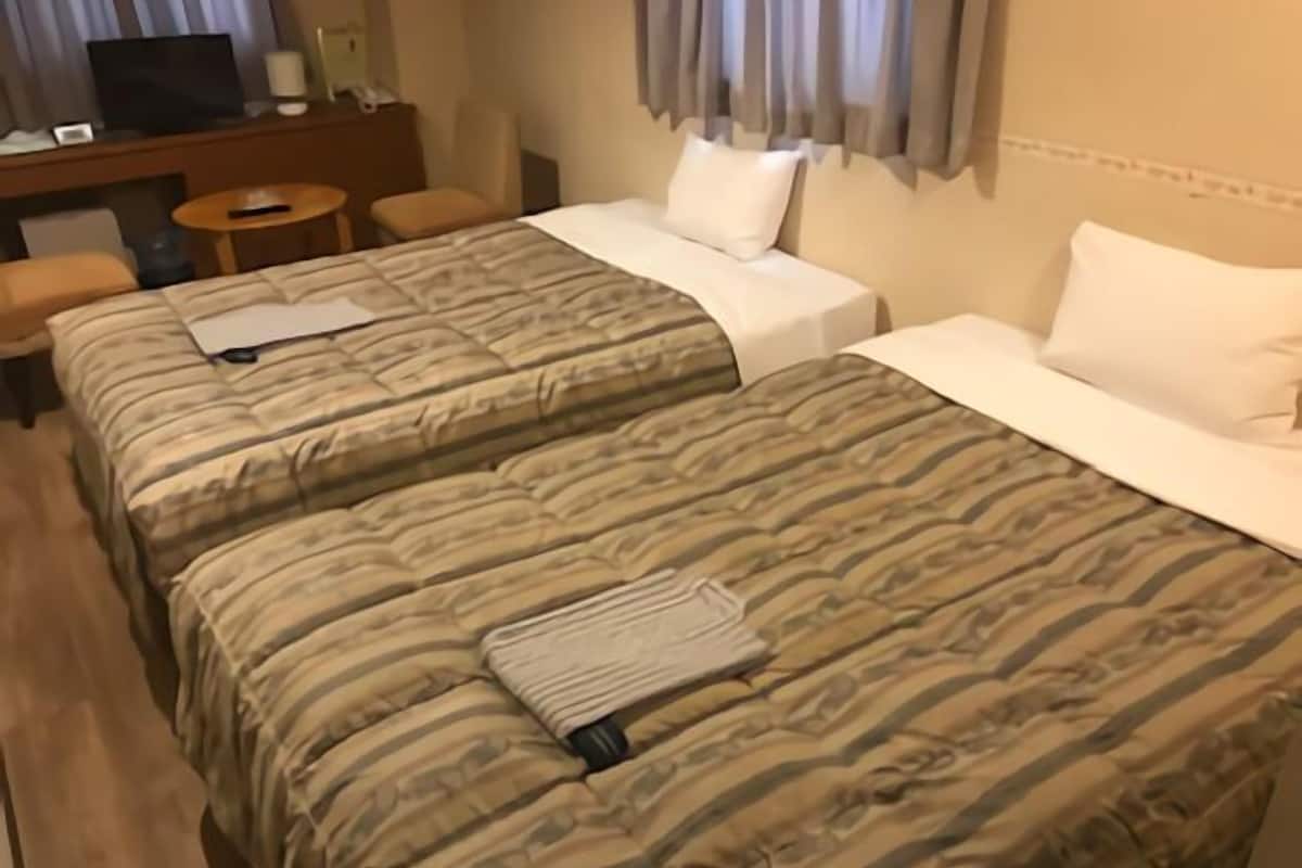 Desk, blackout curtains, iron/ironing board, free WiFi